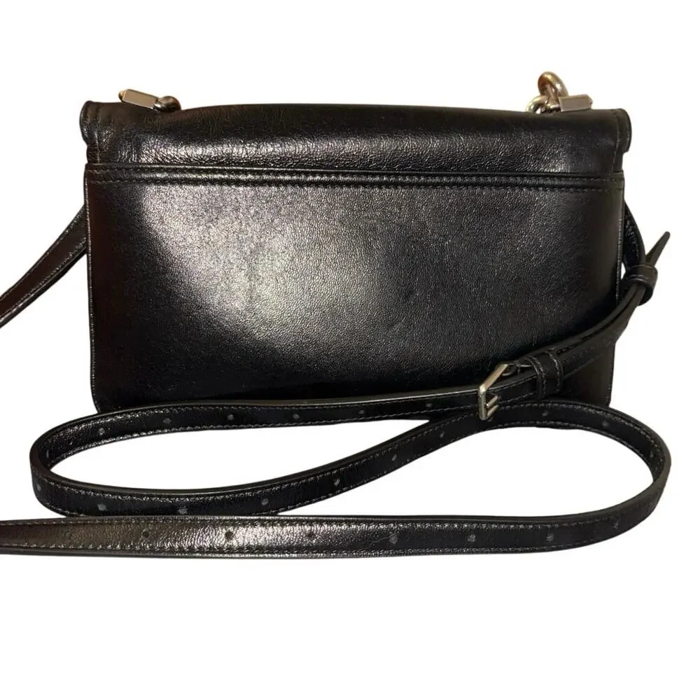 Balenciaga BB Soft Flap Smartphone Crossbody Bag Black Leather Dust Bag - Picture 2 of 15